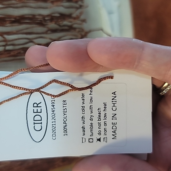 Cider brand brown skirt and crop top fringe set top small skirt large mini skirt - Picture 6 of 15